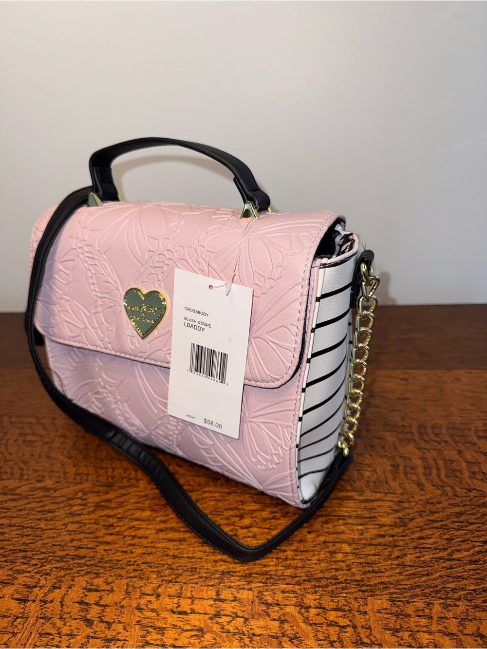 NWT Luv Betsey by Betsey Johnson “LBADDY” Butterfly Crossbody Bag